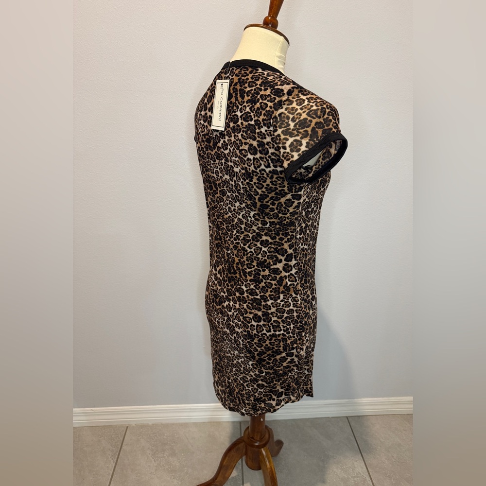 Chic Leopard Print Mini Dress - Picture 2 of 4
